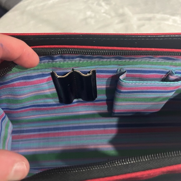 Kate Spade Red and Multicolor Striped Shoulder Bag - Picture 6 of 6